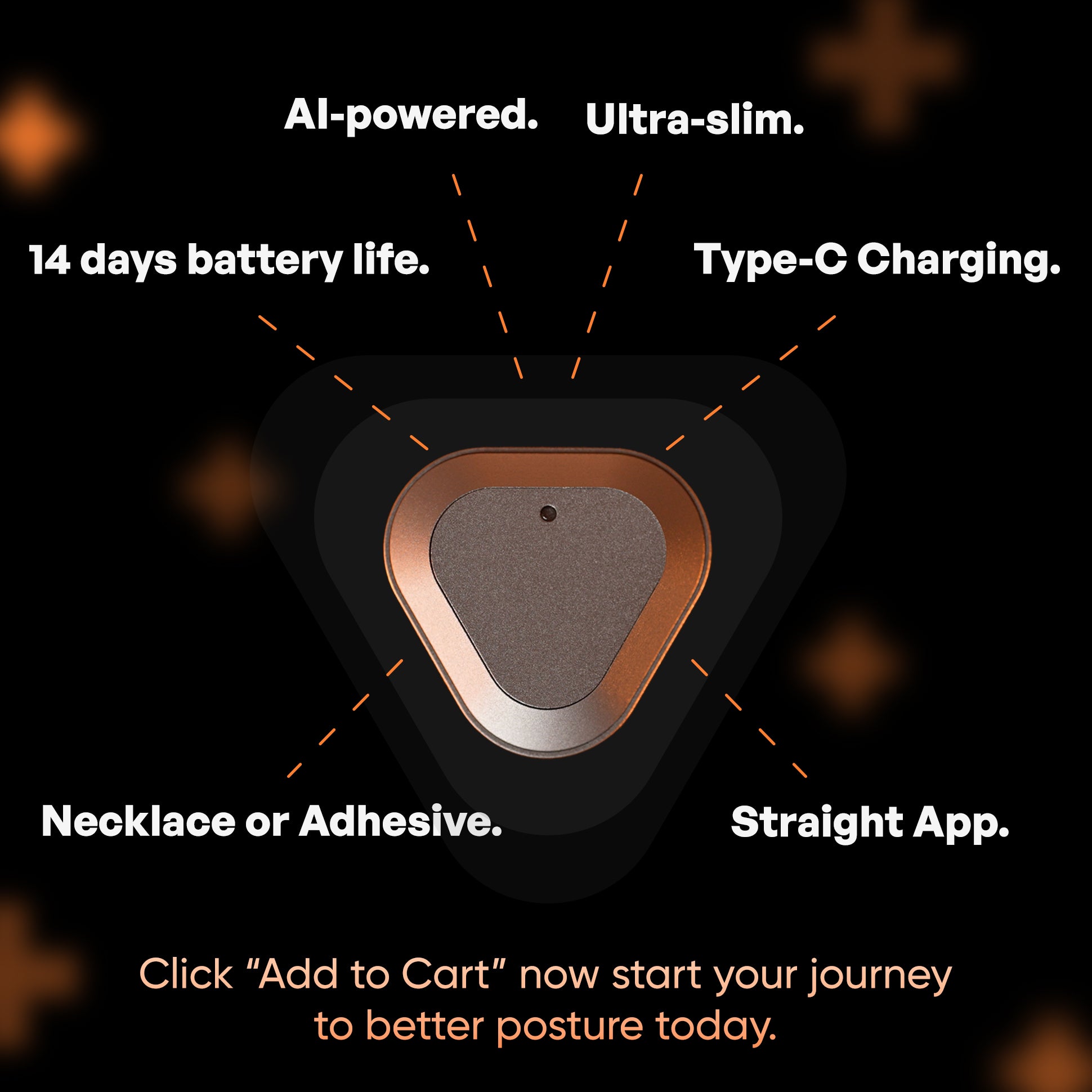Straight Plus (Device + Necklace + 20 Adhesives)